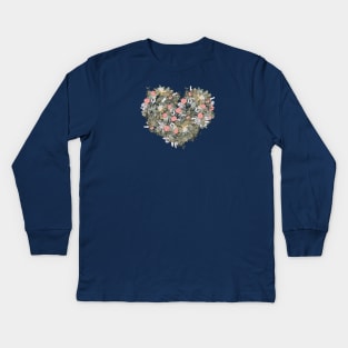 Flower heart Kids Long Sleeve T-Shirt